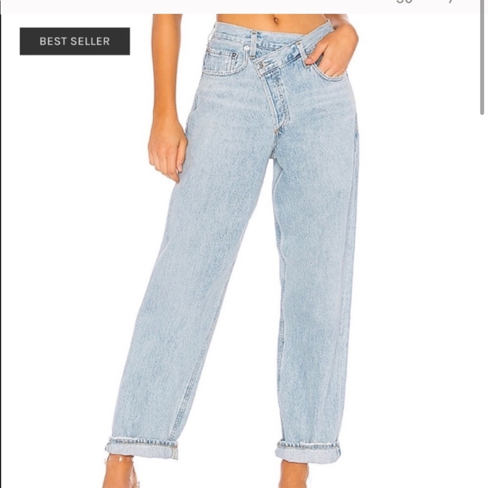 AGOLDE criss cross jeans size 23